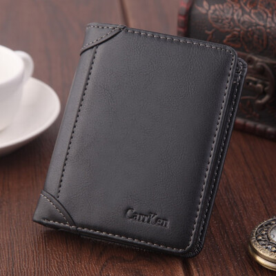 

Tailored Wallet Leisure Mens Slim Leather Mini Wallet Credit Card Trifold Purse Coin