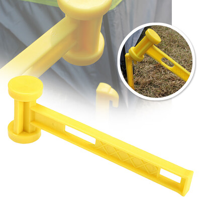 

Yellow Heavy Duty Plastic Hammer For Tent Sand Camping Peg Puller Lightweight