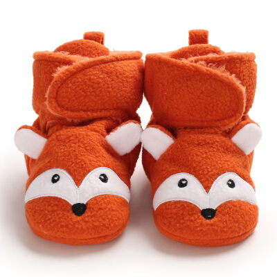 

Toddler Cartoon Prewalker Baby Shoes First Walkers Infant Winter Warm Plus Velvet Baby Girls Shoes