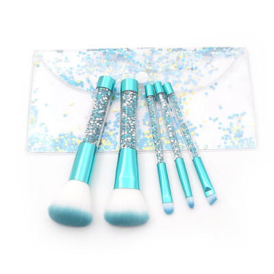 

Gobestart 5 Pcs Clear Crystal Diamond Material Handle For Eye Brush And Makeup Brush Set