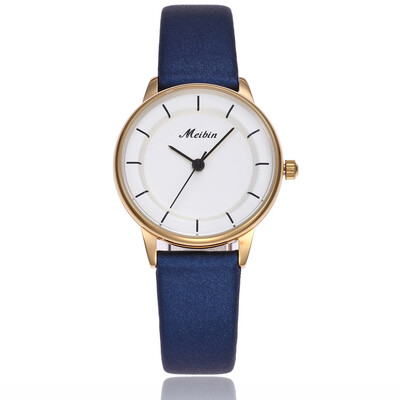 

Ladies waterproof Japanese movement couple watch leather stone