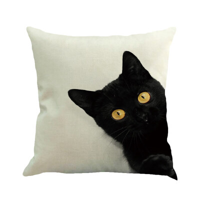 

Siaonvr Cat Square Pillowcase Home Decoration Car Sofa Bedroom Cushion Cover