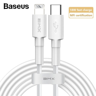 

Baseus Type-C to iP 18W PD fast charging MFi official certification data cable for iPhone 11AirpodsiPad