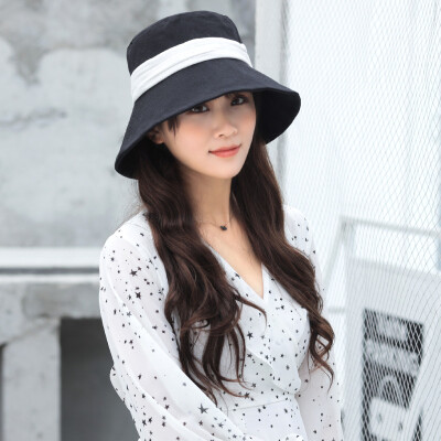 

Creative Cap Ladies Summer Sunscreen Cotton Fishermans Cap Female Japanese Version Sunscreen Protective Fishermans Cap