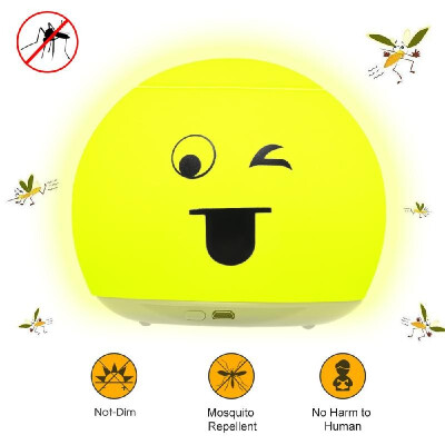 

LED Night Light Mosquito Repellent Night 3 Operating Modes Rechargeable Night Light 530nm-570nm Wavelength for Indoor Room Camp Te