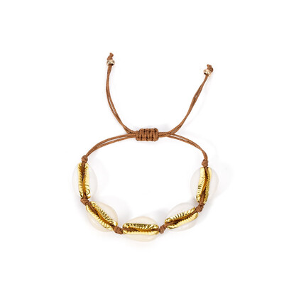 

Fashion White Natural Cowrie Shell Choker Necklace for Women Sea Shell Pendant Necklace Statement Collier Gold Color Jewelry