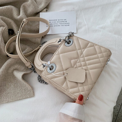 

High-end bag handbags new 2019 fashion summer Korean version of the shoulder slung portable rhombic chain small square bag