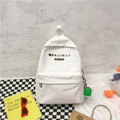 

Ins schoolbag female Korean high school students simple Joker Mori junior high school students girl backpack