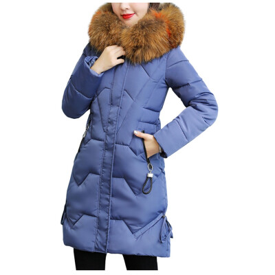 

Toponeto Fashion Women Winter Warm Cotton Hooded Winter Jacket Long-Sleeved Coat