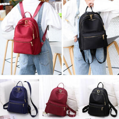 

Women Waterproof Oxford Cloth Travel Backpack Nylon Anti-theft Double Shoulder