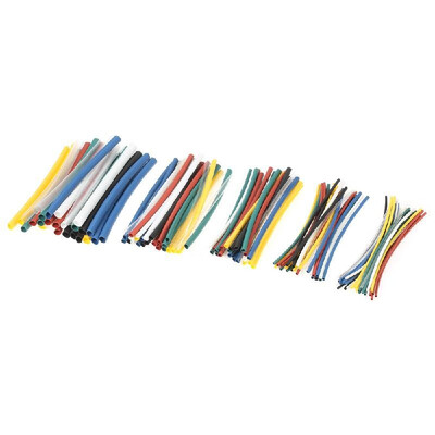

140PCS 7 Color Polyolefin Halogen-Free 21 Heat Shrink Tubing Shrinkable Tube Sleeving Wrap Wire Cable Kit φ10-φ50mm