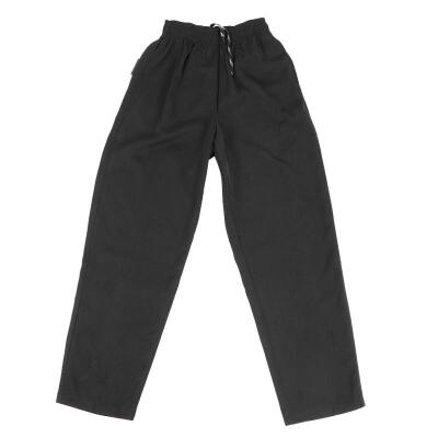 

Greensen Full Elastic Waist Chef Pants Hotel Dining Black Male Chef Work Pants Kitchen PantsS