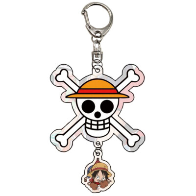 

CAR-TOBBY Anime One Piece Monkey D Luffy Cartoon Characters Acrylic Keychain Keyring