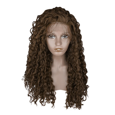 

Women Trendy Free Part Fluffy Long Curly Lace Front Synthetic Wig