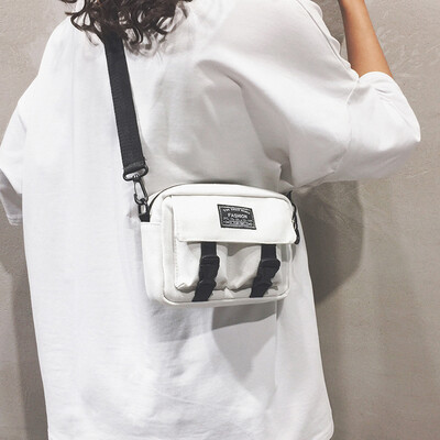 

Ins on the new canvas bag Yangsang Messenger bag female 2019 new Korean version of the wild network red texture shoulder bag