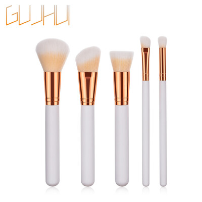 

Toponeto 5pcs Pro Makeup Brushes Set Foundation Powder Eyeshadow Eyeliner Lip Brush Tool