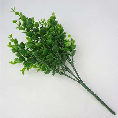 

Artificial Plants 7 Heads Fake Leaf Ferns Hanging Basket Vase Arrange Home Decor