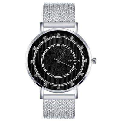 

2019 Watch Erkek Kol Saati Luxury Mens Mesh Band Stainless Steel Analog Quartz Wristwatch New Design Creative Cool Male Watches