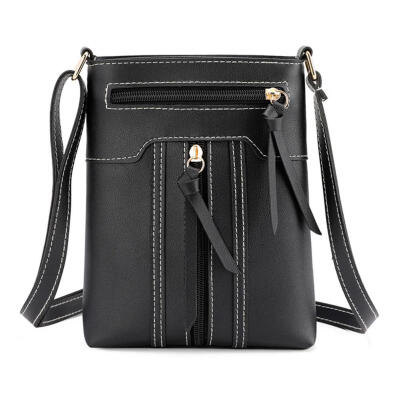 

Vintage Women Solid Color Shoulder Messenger Handbags Leather Crossbody Bag