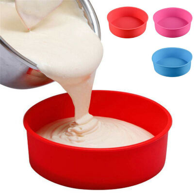 

689 inch Silicone Round Cake Pan Tins Non-stick Baking Mould Bakeware Tray