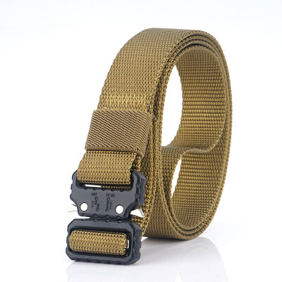 

High Quality Nylon Belt Men solid color Insert Buckle belt Outdoor Sport Casual Wild Multifunction belt