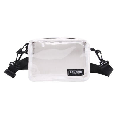 

Canvas Transparent PVC Casual Crossbody Bags Boys Girls Korean Shoulder Bag