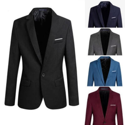 

NEW2018 Men&acutes Casual Slim Fit Formal One Button Suit Blazer Coat Jacket Tops