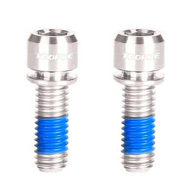 

2pcs M6 1820mm Titanium Ti Bolts Allen Hex Bike Tapered Head Screw Washers Kit