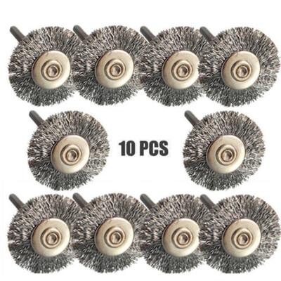 

Stainless Steel Wire Brush 10pcsSet Rotary die grinder removal wheel