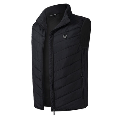 

Mens USB Heated Vest Jacket Coat Electric Battery Heating Winter Warmer  4XL