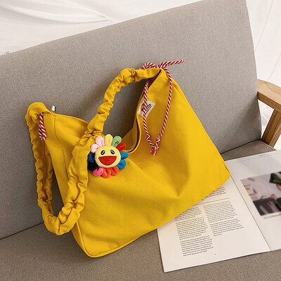 

Tailored Female Bag Large Capacity Shoulder Bag Student Slung Fashion Wild Cloth Bag