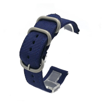 

Watch Band Strap 2 Joints Nylon Breathable Washable Thick Ring Pin Buckled Wristband Lightweight Wristwatch Bands Replacement