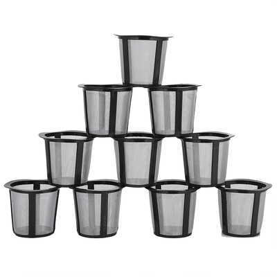 

Greensen 10PCS Reusable Coffee Filter Plastic Coffee Filtering Cup Basket