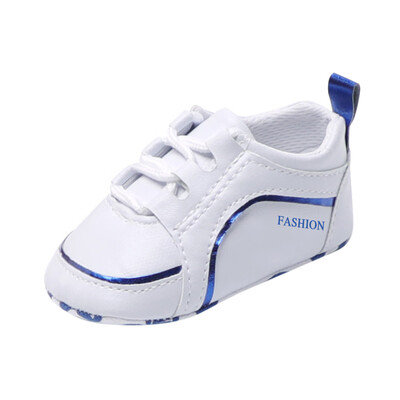 

Toddler Infant Baby Letter Solid Crib Shoes Soft Sole Anti-slip Single Shoes