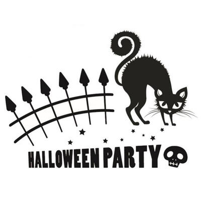 

Greensen Halloween Topic Wall Art Sticker Decal Removable Living Room Bedroom Festival Party Decor