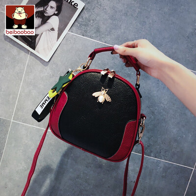 

Texture bag women 2019 summer new Korean fashion color messenger bag cherry small round bag