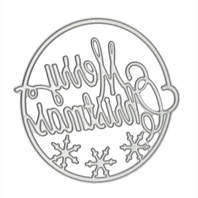 

Merry Christmas Cutting Die Stencil Scrapbooking Card Album Template DIY