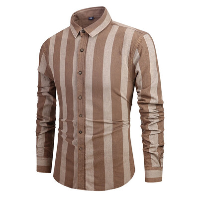 

Tailored Mens Long Sleeve Button Turndown Collar Painting Casual Top Blouse Shirts