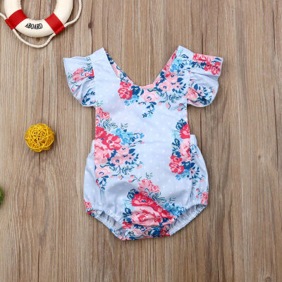 

Cute Newborn Baby Girl Floral Ruffle Romper Jumpsuit Clothes Outfit Sunsuit