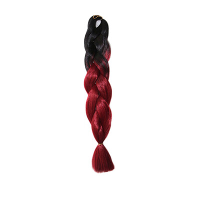 

Gobestart Individual Braid Wigs Big Braids Color Gradient Small Black Dirty Pigtail