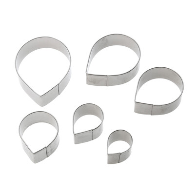 

6pcsset Stainless Steel Cake Fondant Molds Rose Flower Cutters Tools