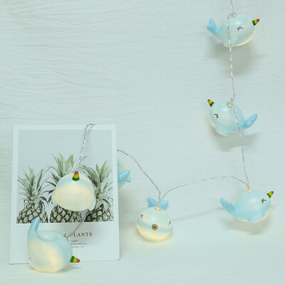 

〖Follure〗LED Blue Plastic Dolphin Shape Decorative Light String Children Room Layout Prop