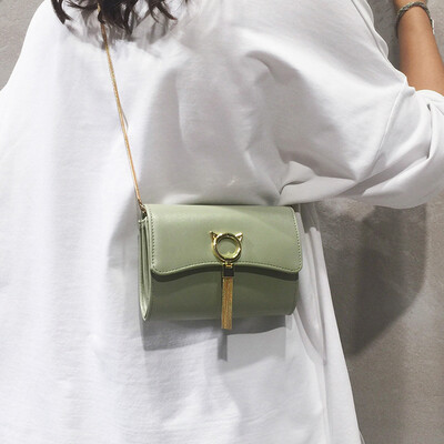 

Summer bag handbags new 2019 summer small fresh Korean version of the wild single shoulder slung fashion chain small square bag