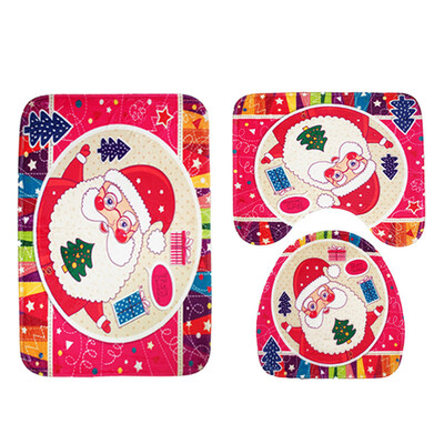 

〖Follure〗3pcs Christmas Suction Grip Bath Mat Bathroom Kitchen Carpet Doormats Decor