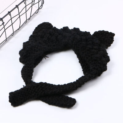 

Korea cat ear cute fur hat soft sister hat female winter earmuff knit Korean version of Joker padded warm hat