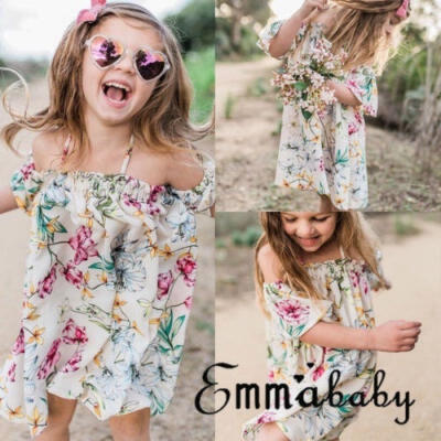 

Flower Girl Summer Princess Dress Kid Baby Party Wedding Pageant Dresses Clothes