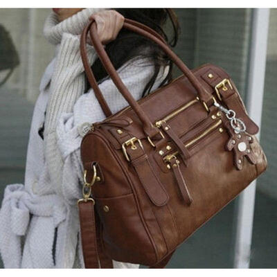 

Women Fashion Korean Style Faux Leather Hobo Purses Shoulder Bags Handbag Lady