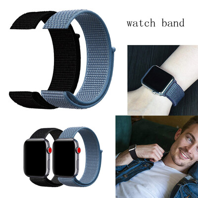 

〖Follure〗Compatible For Apple Watch Band 42mm 44mm Soft Breathable Nylon Loop Wristbands