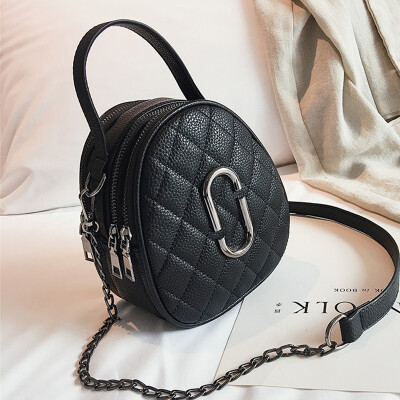 

Spring&summer bag female 2019 new handbag fashion casual rhombic simple wild chain shoulder slung handbag