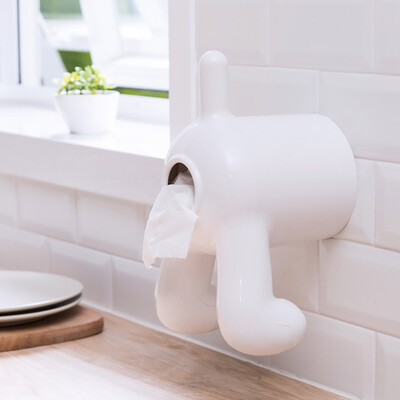 

〖Follure〗Cute Puppy PP Tissue Box Bathroom Toilet Waterproof Toilet Paper Box Roll Paper